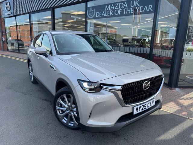 Mazda CX-60 2.5 327ps AWD Exclusive-Line Auto / Blk Lth / Comf SUV HYBRID PETROL PLATINUM QUARTZ M