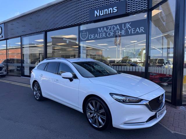 Mazda Mazda6 2.0 SKYACTIV-G Sport Nav+ Tourer Euro 6 (s/s) 5dr Estate Petrol Snowflake White Pearl