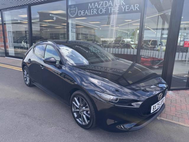 Mazda Mazda3 2.5 e-SKYACTIV-G MHEV Takumi Auto Euro 6 (s/s) 5dr Hatchback Petrol Jet Black