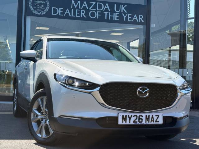 Mazda CX-30 2.5 140ps 2WD Exclusive-Line Auto / Dark Grey Cloth SUV PETROL Ceramic White