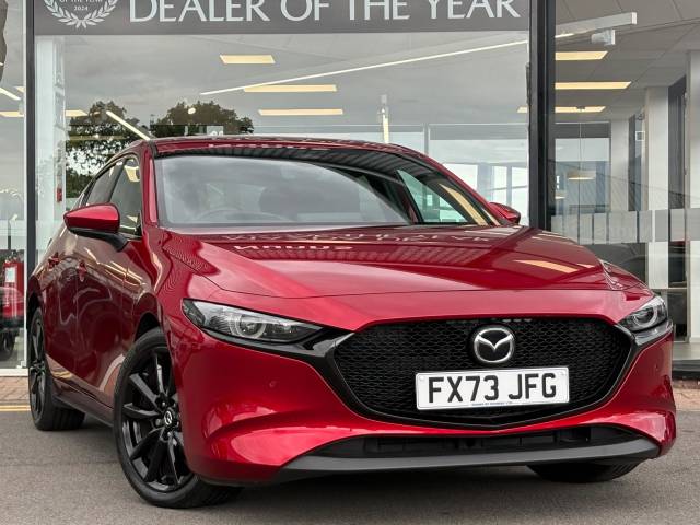 Mazda Mazda3 2.0 e-SKYACTIV-X MHEV Takumi Auto Euro 6 (s/s) 5dr Hatchback Petrol Soul Red Crystal