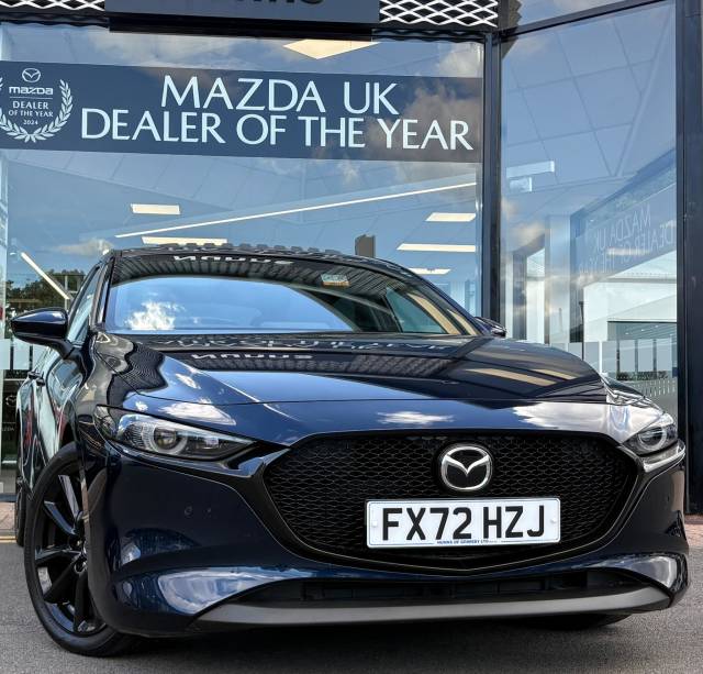 Mazda Mazda3 2.0 e-SKYACTIV-X MHEV Sport Lux Euro 6 (s/s) 5dr Hatchback Petrol Deep Crystal Blue