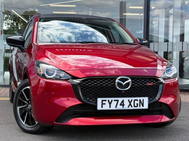 Mazda Mazda2 1.5 e-SKYACTIV G MHEV Homura Aka Euro 6 (s/s) 5dr Hatchback Petrol Soul Red Crystal